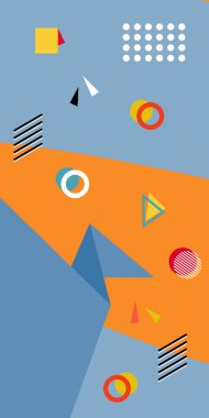 Dinamik Soyut Kompozisyon Çizgileri, Girdap ve Geometrik Elementler. Oyuncu Soyut Arkaplan Çizgileri, Eğriler ve Mozaik benzeri elementler: Çizgiler, Eğriler ve Biçimlendirilmiş Geometrik Süsler. 