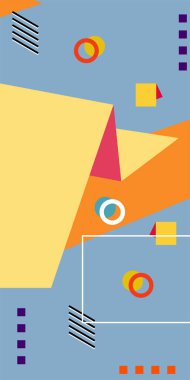 Dinamik Soyut Kompozisyon Çizgileri, Girdap ve Geometrik Elementler. Oyuncu Soyut Arkaplan Çizgileri, Eğriler ve Mozaik benzeri elementler: Çizgiler, Eğriler ve Biçimlendirilmiş Geometrik Süsler. 