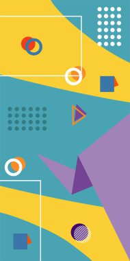 Çağdaş Çizgili Mozaik Tasarım ve Organik Geometrik Şekiller. Oyuncu Soyut Arkaplan Çizgileri, Eğriler ve Mozaik benzeri elementler: Çizgiler, Eğriler ve Biçimlendirilmiş Geometrik Süsler. 