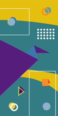 Çağdaş Çizgili Mozaik Tasarım ve Organik Geometrik Şekiller. Oyuncu Soyut Arkaplan Çizgileri, Eğriler ve Mozaik benzeri elementler: Çizgiler, Eğriler ve Biçimlendirilmiş Geometrik Süsler. 