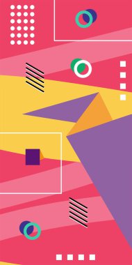 Çağdaş Çizgili Mozaik Tasarım ve Organik Geometrik Şekiller. Oyuncu Soyut Arkaplan Çizgileri, Eğriler ve Mozaik benzeri elementler: Çizgiler, Eğriler ve Biçimlendirilmiş Geometrik Süsler. 