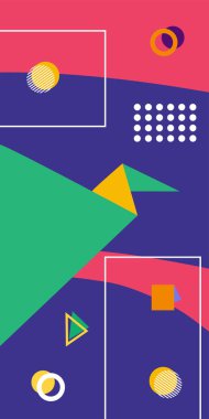 Çağdaş Çizgili Mozaik Tasarım ve Organik Geometrik Şekiller. Oyuncu Soyut Arkaplan Çizgileri, Eğriler ve Mozaik benzeri elementler: Çizgiler, Eğriler ve Biçimlendirilmiş Geometrik Süsler. 