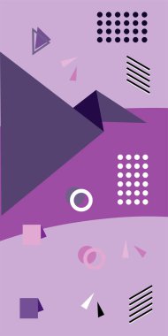 Çağdaş Çizgili Mozaik Tasarım ve Organik Geometrik Şekiller. Oyuncu Soyut Arkaplan Çizgileri, Eğriler ve Mozaik benzeri elementler: Çizgiler, Eğriler ve Biçimlendirilmiş Geometrik Süsler. 