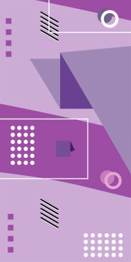 Çağdaş Çizgili Mozaik Tasarım ve Organik Geometrik Şekiller. Oyuncu Soyut Arkaplan Çizgileri, Eğriler ve Mozaik benzeri elementler: Çizgiler, Eğriler ve Biçimlendirilmiş Geometrik Süsler. 