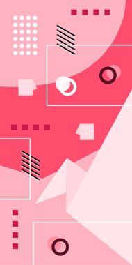 Çağdaş Çizgili Mozaik Tasarım ve Organik Geometrik Şekiller. Soyut Vektör Deseninde Kalın Çizgiler ve Sıvı Eğriler. Grafik Mozaik Sanatı: Çizgiler, Eğriler ve Biçimlendirilmiş Geometrik Süsler. 