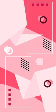 Çağdaş Çizgili Mozaik Tasarım ve Organik Geometrik Şekiller. Soyut Vektör Deseninde Kalın Çizgiler ve Sıvı Eğriler. Grafik Mozaik Sanatı: Çizgiler, Eğriler ve Biçimlendirilmiş Geometrik Süsler. 