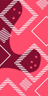 Çağdaş Çizgili Mozaik Tasarım ve Organik Geometrik Şekiller. Soyut Vektör Deseninde Kalın Çizgiler ve Sıvı Eğriler. Grafik Mozaik Sanatı: Çizgiler, Eğriler ve Biçimlendirilmiş Geometrik Süsler. 