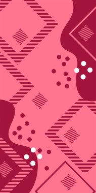 Çağdaş Çizgili Mozaik Tasarım ve Organik Geometrik Şekiller. Soyut Vektör Deseninde Kalın Çizgiler ve Sıvı Eğriler. Grafik Mozaik Sanatı: Çizgiler, Eğriler ve Biçimlendirilmiş Geometrik Süsler. 