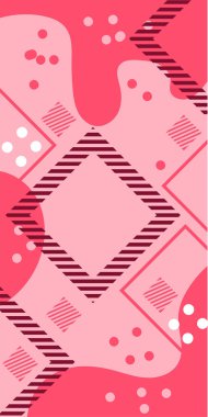 Çağdaş Çizgili Mozaik Tasarım ve Organik Geometrik Şekiller. Soyut Vektör Deseninde Kalın Çizgiler ve Sıvı Eğriler. Grafik Mozaik Sanatı: Çizgiler, Eğriler ve Biçimlendirilmiş Geometrik Süsler. 