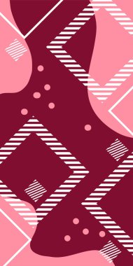 Çağdaş Çizgili Mozaik Tasarım ve Organik Geometrik Şekiller. Soyut Vektör Deseninde Kalın Çizgiler ve Sıvı Eğriler. Grafik Mozaik Sanatı: Çizgiler, Eğriler ve Biçimlendirilmiş Geometrik Süsler. 