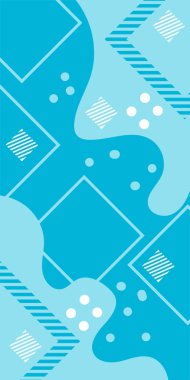 Vektör Soyut Arkaplan Çizgileri, Eğriler ve Dekoratif Mozaik Şekiller. Soyut Vektör Deseninde Kalın Çizgiler ve Sıvı Eğriler. Grafik Mozaik Sanatı: Çizgiler, Eğriler ve Biçimlendirilmiş Geometrik Süsler. 