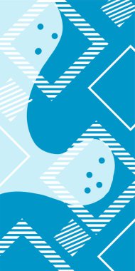 Vektör Soyut Arkaplan Çizgileri, Eğriler ve Dekoratif Mozaik Şekiller. Soyut Vektör Deseninde Kalın Çizgiler ve Sıvı Eğriler. Grafik Mozaik Sanatı: Çizgiler, Eğriler ve Biçimlendirilmiş Geometrik Süsler. 