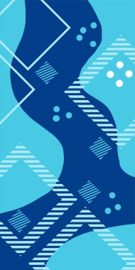 Vektör Soyut Arkaplan Çizgileri, Eğriler ve Dekoratif Mozaik Şekiller. Soyut Vektör Deseninde Kalın Çizgiler ve Sıvı Eğriler. Grafik Mozaik Sanatı: Çizgiler, Eğriler ve Biçimlendirilmiş Geometrik Süsler. 