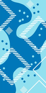 Vektör Soyut Arkaplan Çizgileri, Eğriler ve Dekoratif Mozaik Şekiller. Soyut Vektör Deseninde Kalın Çizgiler ve Sıvı Eğriler. Grafik Mozaik Sanatı: Çizgiler, Eğriler ve Biçimlendirilmiş Geometrik Süsler. 