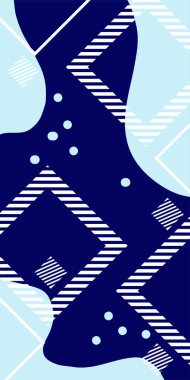 Vektör Soyut Arkaplan Çizgileri, Eğriler ve Dekoratif Mozaik Şekiller. Soyut Vektör Deseninde Kalın Çizgiler ve Sıvı Eğriler. Grafik Mozaik Sanatı: Çizgiler, Eğriler ve Biçimlendirilmiş Geometrik Süsler. 