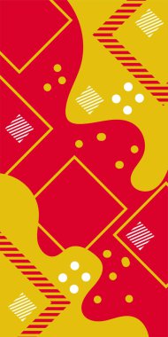 Vektör Soyut Arkaplan Çizgileri, Eğriler ve Dekoratif Mozaik Şekiller. Soyut Vektör Deseninde Kalın Çizgiler ve Sıvı Eğriler. Grafik Mozaik Sanatı: Çizgiler, Eğriler ve Biçimlendirilmiş Geometrik Süsler. 