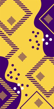 Vektör Soyut Arkaplan Çizgileri, Eğriler ve Dekoratif Mozaik Şekiller. Soyut Vektör Deseninde Kalın Çizgiler ve Sıvı Eğriler. Grafik Mozaik Sanatı: Çizgiler, Eğriler ve Biçimlendirilmiş Geometrik Süsler. 