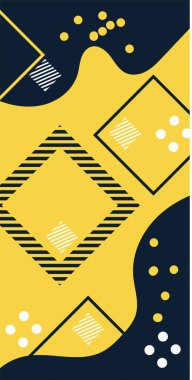 Soyut Vektör Deseninde Kalın Çizgiler ve Sıvı Eğriler. Grafik Mozaik Sanat: Çizgiler, Eğriler ve Şekillendirilmiş Geometrik Süsler. Vektör Soyut Arkaplan Çizgileri, Eğriler ve Dekoratif Mozaik Şekiller. 