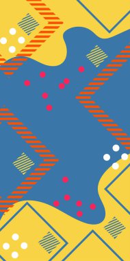 Soyut Vektör Deseninde Kalın Çizgiler ve Sıvı Eğriler. Grafik Mozaik Sanat: Çizgiler, Eğriler ve Şekillendirilmiş Geometrik Süsler. Vektör Soyut Arkaplan Çizgileri, Eğriler ve Dekoratif Mozaik Şekiller. 