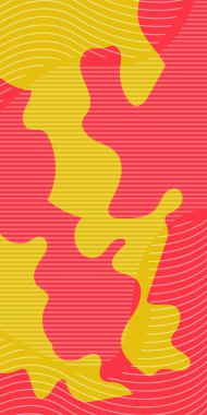 Vektör Soyut Arkaplan Çizgileri, Eğriler ve Dekoratif Mozaik Şekiller. Grafik Mozaik Sanat: Çizgiler, Eğriler ve Şekillendirilmiş Geometrik Süsler. Soyut Vektör Deseninde Kalın Çizgiler ve Sıvı Eğriler.