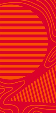 Vektör Soyut Arkaplan Çizgileri, Eğriler ve Dekoratif Mozaik Şekiller. Grafik Mozaik Sanat: Çizgiler, Eğriler ve Şekillendirilmiş Geometrik Süsler. Soyut Vektör Deseninde Kalın Çizgiler ve Sıvı Eğriler.