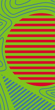 Vektör Soyut Arkaplan Çizgileri, Eğriler ve Dekoratif Mozaik Şekiller. Grafik Mozaik Sanat: Çizgiler, Eğriler ve Şekillendirilmiş Geometrik Süsler. Soyut Vektör Deseninde Kalın Çizgiler ve Sıvı Eğriler.