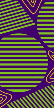 Vektör Soyut Arkaplan Çizgileri, Eğriler ve Dekoratif Mozaik Şekiller. Grafik Mozaik Sanat: Çizgiler, Eğriler ve Şekillendirilmiş Geometrik Süsler. Soyut Vektör Deseninde Kalın Çizgiler ve Sıvı Eğriler.