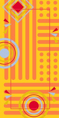 Çizgili ve Eğri Şekilli Soyut Geometrik Arkaplan. Organik Eğriler ve Çizgilerle Zarif Geometrik Arkaplan. Vektör Soyut Arkaplan Çizgileri, Eğriler ve Dekoratif Mozaik Şekiller