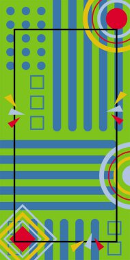 Çizgili ve Eğri Şekilli Soyut Geometrik Arkaplan. Organik Eğriler ve Çizgilerle Zarif Geometrik Arkaplan. Vektör Soyut Arkaplan Çizgileri, Eğriler ve Dekoratif Mozaik Şekiller
