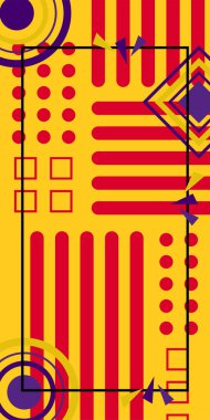 Çizgili ve Eğri Şekilli Soyut Geometrik Arkaplan. Organik Eğriler ve Çizgilerle Zarif Geometrik Arkaplan. Vektör Soyut Arkaplan Çizgileri, Eğriler ve Dekoratif Mozaik Şekiller