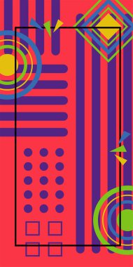 Soyut Geometrik Arkaplan Çizgileri, Eğriler, Mozaik Şekiller Vektör Sanatı. Oyuncu Soyut Arka plan Çizgileri, Eğriler ve Mozaik benzeri elementler. Geometrik Mozaik Doku Çizgileri, Girdap ve Soyut Süslemeler. 