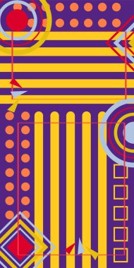 Soyut Geometrik Arkaplan Çizgileri, Eğriler, Mozaik Şekiller Vektör Sanatı. Oyuncu Soyut Arka plan Çizgileri, Eğriler ve Mozaik benzeri elementler. Geometrik Mozaik Doku Çizgileri, Girdap ve Soyut Süslemeler. 