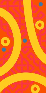 Soyut Geometrik Arkaplan Çizgileri, Eğriler, Mozaik Şekiller Vektör Sanatı. Oyuncu Soyut Arka plan Çizgileri, Eğriler ve Mozaik benzeri elementler. Geometrik Mozaik Doku Çizgileri, Girdap ve Soyut Süslemeler. 