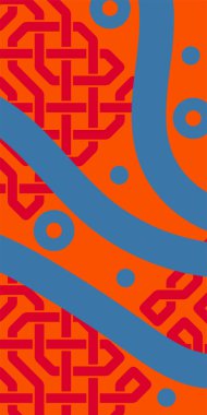 Soyut Geometrik Arkaplan Çizgileri, Eğriler, Mozaik Şekiller Vektör Sanatı. Oyuncu Soyut Arka plan Çizgileri, Eğriler ve Mozaik benzeri elementler. Geometrik Mozaik Doku Çizgileri, Girdap ve Soyut Süslemeler. 