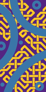 Soyut Geometrik Arkaplan Çizgileri, Eğriler, Mozaik Şekiller Vektör Sanatı. Oyuncu Soyut Arka plan Çizgileri, Eğriler ve Mozaik benzeri elementler. Geometrik Mozaik Doku Çizgileri, Girdap ve Soyut Süslemeler. 