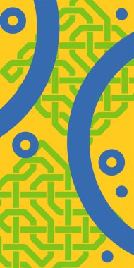 Soyut Geometrik Arkaplan Çizgileri, Eğriler, Mozaik Şekiller Vektör Sanatı. Oyuncu Soyut Arka plan Çizgileri, Eğriler ve Mozaik benzeri elementler. Geometrik Mozaik Doku Çizgileri, Girdap ve Soyut Süslemeler. 