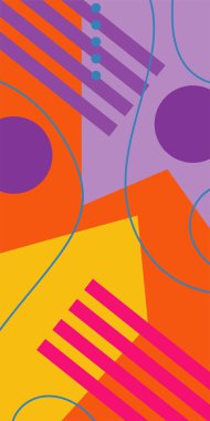 Soyut Geometrik Arkaplan Çizgileri, Eğriler, Mozaik Şekiller Vektör Sanatı. Oyuncu Soyut Arka plan Çizgileri, Eğriler ve Mozaik benzeri elementler. Geometrik Mozaik Doku Çizgileri, Girdap ve Soyut Süslemeler. 