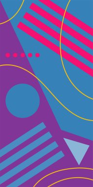 Soyut Geometrik Arkaplan Çizgileri, Eğriler, Mozaik Şekiller Vektör Sanatı. Oyuncu Soyut Arka plan Çizgileri, Eğriler ve Mozaik benzeri elementler. Geometrik Mozaik Doku Çizgileri, Girdap ve Soyut Süslemeler. 