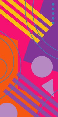 Soyut Geometrik Arkaplan Çizgileri, Eğriler, Mozaik Şekiller Vektör Sanatı. Oyuncu Soyut Arka plan Çizgileri, Eğriler ve Mozaik benzeri elementler. Geometrik Mozaik Doku Çizgileri, Girdap ve Soyut Süslemeler. 