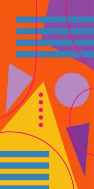 Soyut Geometrik Arkaplan Çizgileri, Eğriler, Mozaik Şekiller Vektör Sanatı. Oyuncu Soyut Arka plan Çizgileri, Eğriler ve Mozaik benzeri elementler. Geometrik Mozaik Doku Çizgileri, Girdap ve Soyut Süslemeler. 