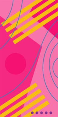 Poster veya sosyal medya için soyut bir arkaplan. Geometrik Mozaik Doku Çizgileri, Girdap ve Soyut Süsler. Soyut Geometrik Arkaplan Çizgileri, Eğriler, Mozaik Şekiller Vektör Sanatı. 