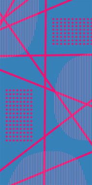 Soyut Geometrik Arkaplan Çizgileri, Eğriler, Mozaik Şekiller Vektör Sanatı. Geometrik Mozaik Doku Çizgileri, Girdap ve Soyut Süsler. Poster veya sosyal medya için soyut arkaplan.