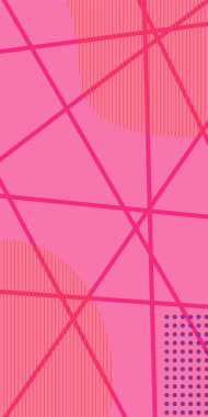 Soyut Geometrik Arkaplan Çizgileri, Eğriler, Mozaik Şekiller Vektör Sanatı. Geometrik Mozaik Doku Çizgileri, Girdap ve Soyut Süsler. Poster veya sosyal medya için soyut arkaplan.