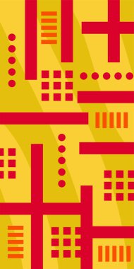 Soyut Geometrik Arkaplan Çizgileri, Eğriler, Mozaik Şekiller Vektör Sanatı. Geometrik Mozaik Doku Çizgileri, Girdap ve Soyut Süsler. Poster veya sosyal medya için soyut arkaplan.