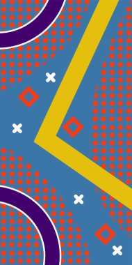 Soyut Geometrik Arkaplan Çizgileri, Eğriler, Mozaik Şekiller Vektör Sanatı. Arkaplan çizgileri, kıvrımlar ve Mozaik benzeri elementler. Poster veya sosyal medya için soyut arkaplan.
