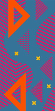 Geometrik Arkaplan Çizgileri, Eğriler, Mozaik Şekiller Vektör Sanatı. Oyuncu Soyut Arka plan Çizgileri, Eğriler ve Mozaik benzeri elementler. Poster veya sosyal medya için soyut arkaplan.