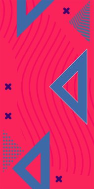 Geometrik Arkaplan Çizgileri, Eğriler, Mozaik Şekiller Vektör Sanatı. Oyuncu Soyut Arka plan Çizgileri, Eğriler ve Mozaik benzeri elementler. Poster veya sosyal medya için soyut arkaplan.