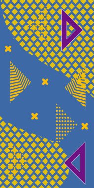 Geometrik Arkaplan Çizgileri, Eğriler, Mozaik Şekiller Vektör Sanatı. Oyuncu Soyut Arka plan Çizgileri, Eğriler ve Mozaik benzeri elementler. Poster veya sosyal medya için soyut arkaplan.