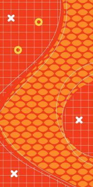 Geometrik Arkaplan Çizgileri, Eğriler, Mozaik Şekiller Vektör Sanatı. Oyuncu Soyut Arka plan Çizgileri, Eğriler ve Mozaik benzeri elementler. Poster veya sosyal medya için soyut arkaplan.