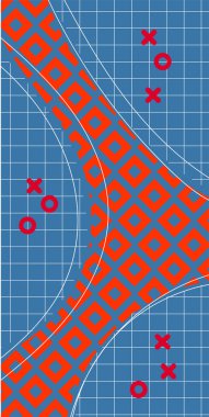 Geometrik Arkaplan Çizgileri, Eğriler, Mozaik Şekiller Vektör Sanatı. Oyuncu Soyut Arka plan Çizgileri, Eğriler ve Mozaik benzeri elementler. Poster veya sosyal medya için soyut arkaplan.